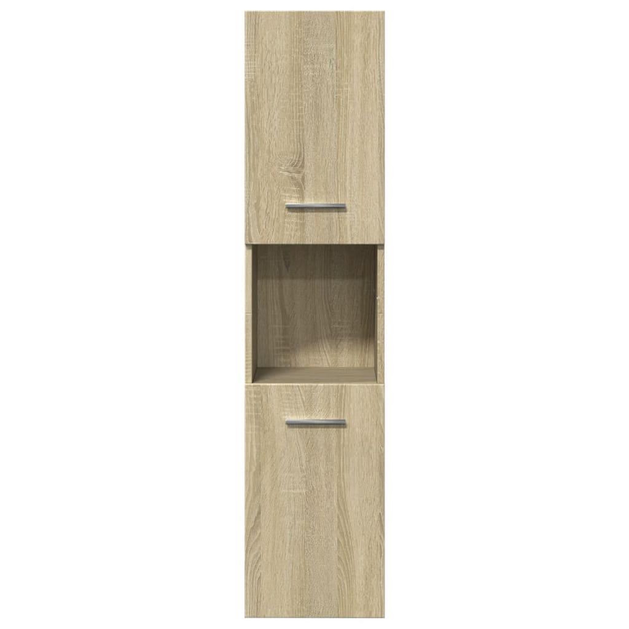 Voir la diapositive 5 : VIDAXL Armoire de salle de bain Chene sonoma 30x30x130 cm Agglomere