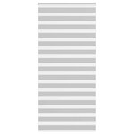 VIDAXL Store zebre gris clair largeur du tissu 95,9 cm polyester