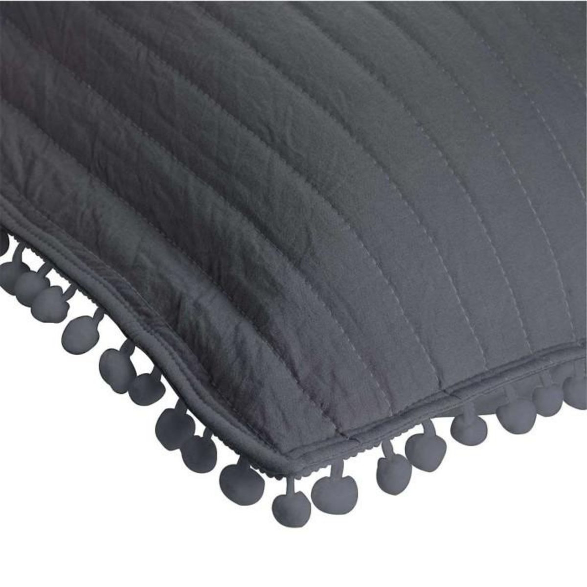 Paris Prix Housse de Coussin  Dorinette  60x60cm Anthracite