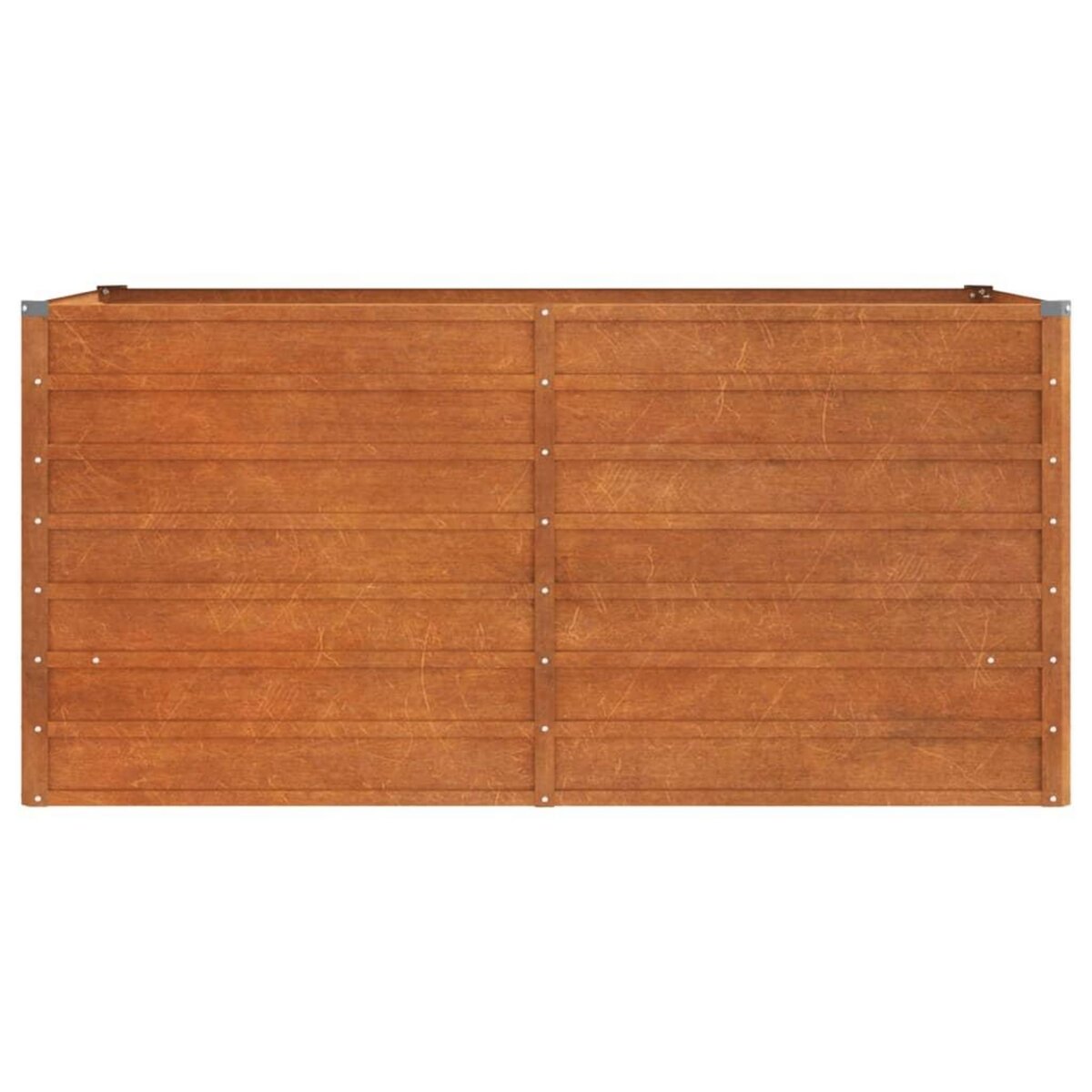 VIDAXL Lit sureleve de jardin rouille 160x80x77 cm acier corten