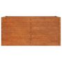 Voir la diapositive 4 : VIDAXL Lit sureleve de jardin rouille 160x80x77 cm acier corten
