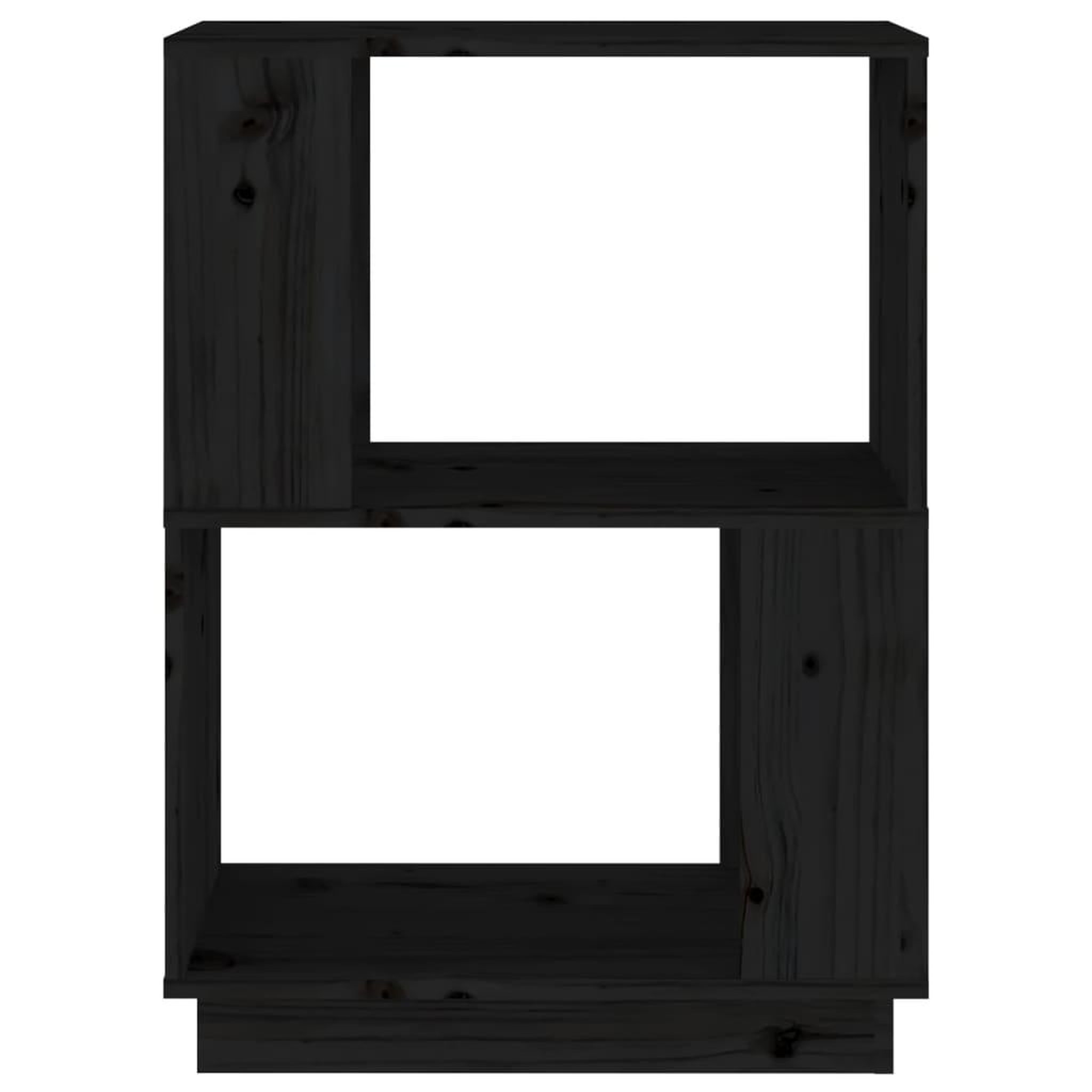 Voir la diapositive 5 : VIDAXL Bibliotheque/Separateur de piece Noir 51x25x70 cm Pin solide