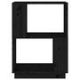 Voir la diapositive 5 : VIDAXL Bibliotheque/Separateur de piece Noir 51x25x70 cm Pin solide