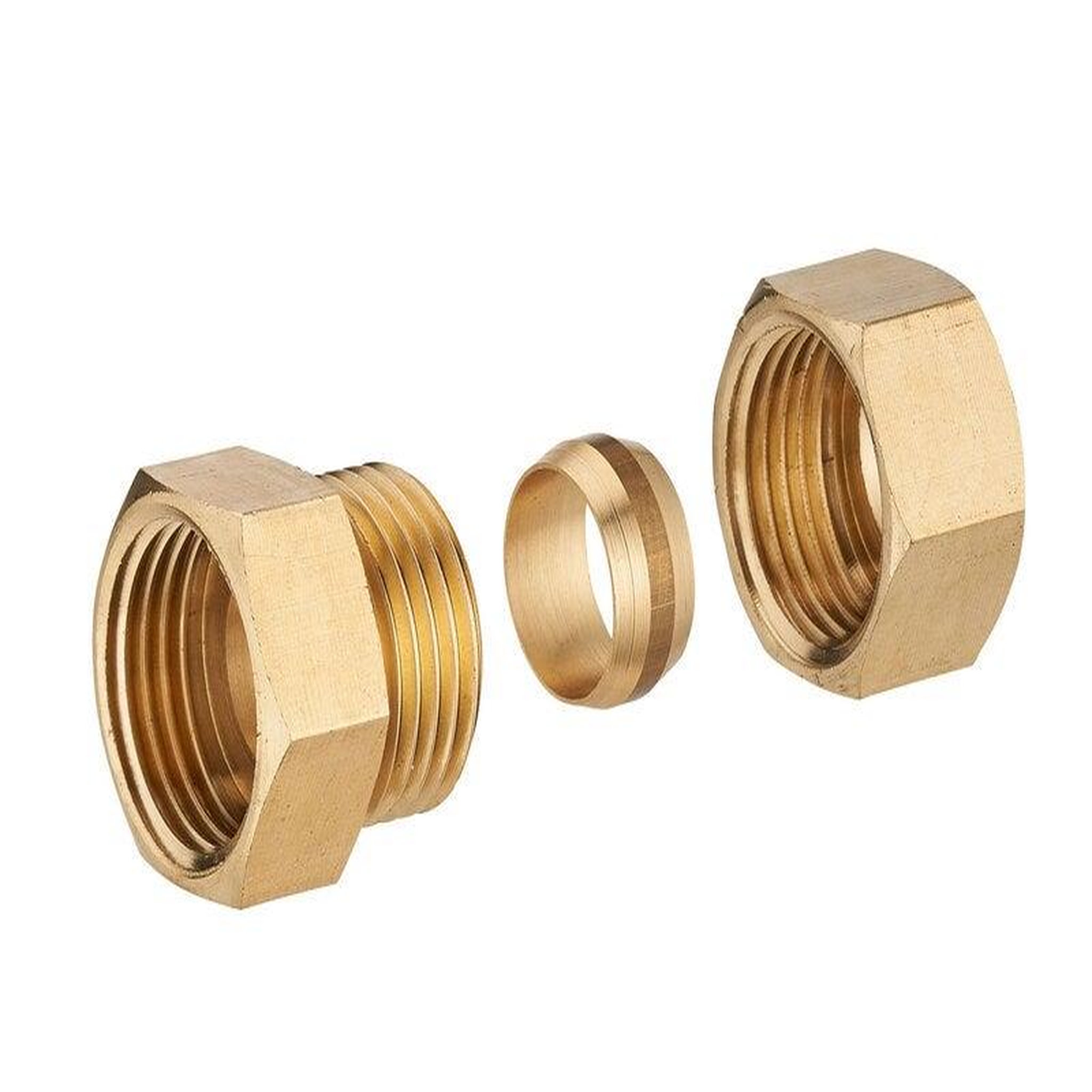 CENTRALE BRICO Manchon biconique laiton F 15 x 21 pour tube en cuivre