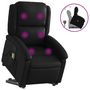 Voir la diapositive 2 : VIDAXL Fauteuil inclinable de massage Noir Similicuir