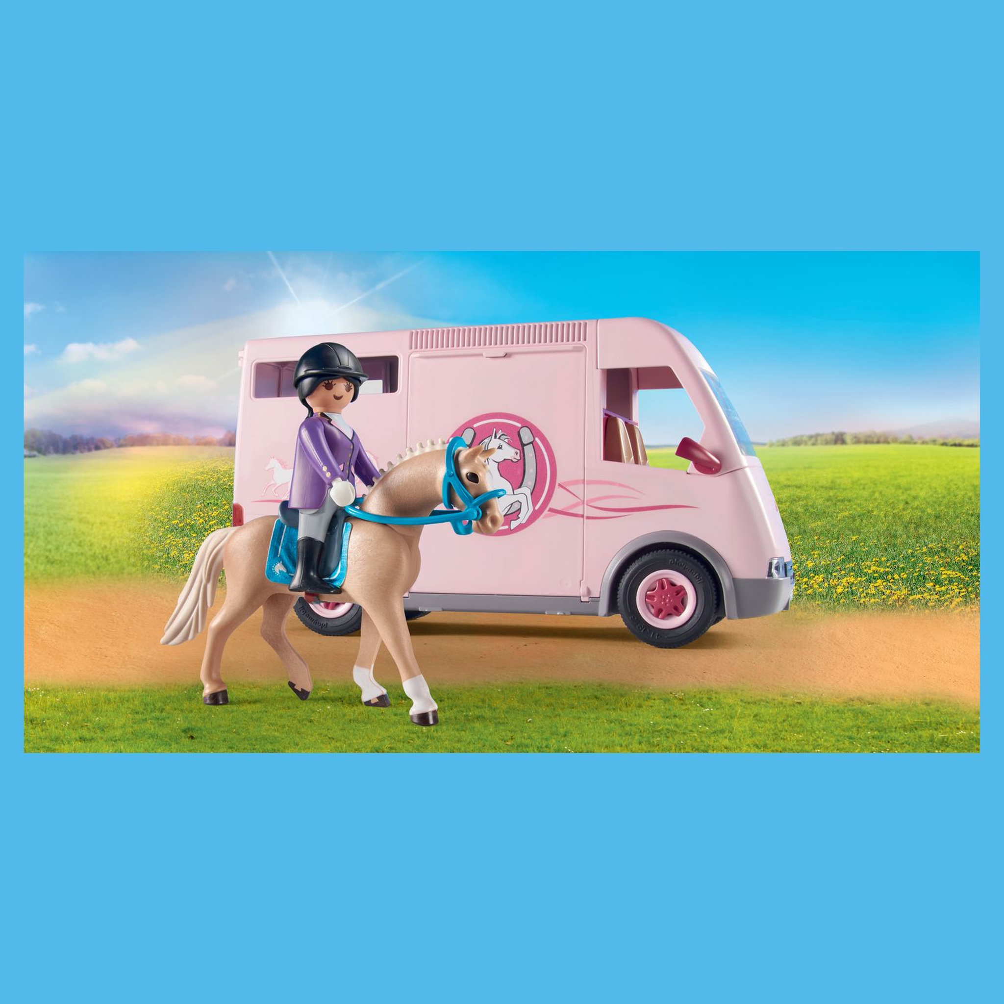 Voir la diapositive 3 : PLAYMOBIL 71237 - Van avec chevaux