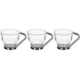 Voir la diapositive 1 : SECRET DE GOURMET Lot de 3 Mugs en Verre  Abel  11cl Transparent