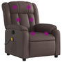 Voir la diapositive 2 : VIDAXL Fauteuil de massage inclinable Marron Similicuir
