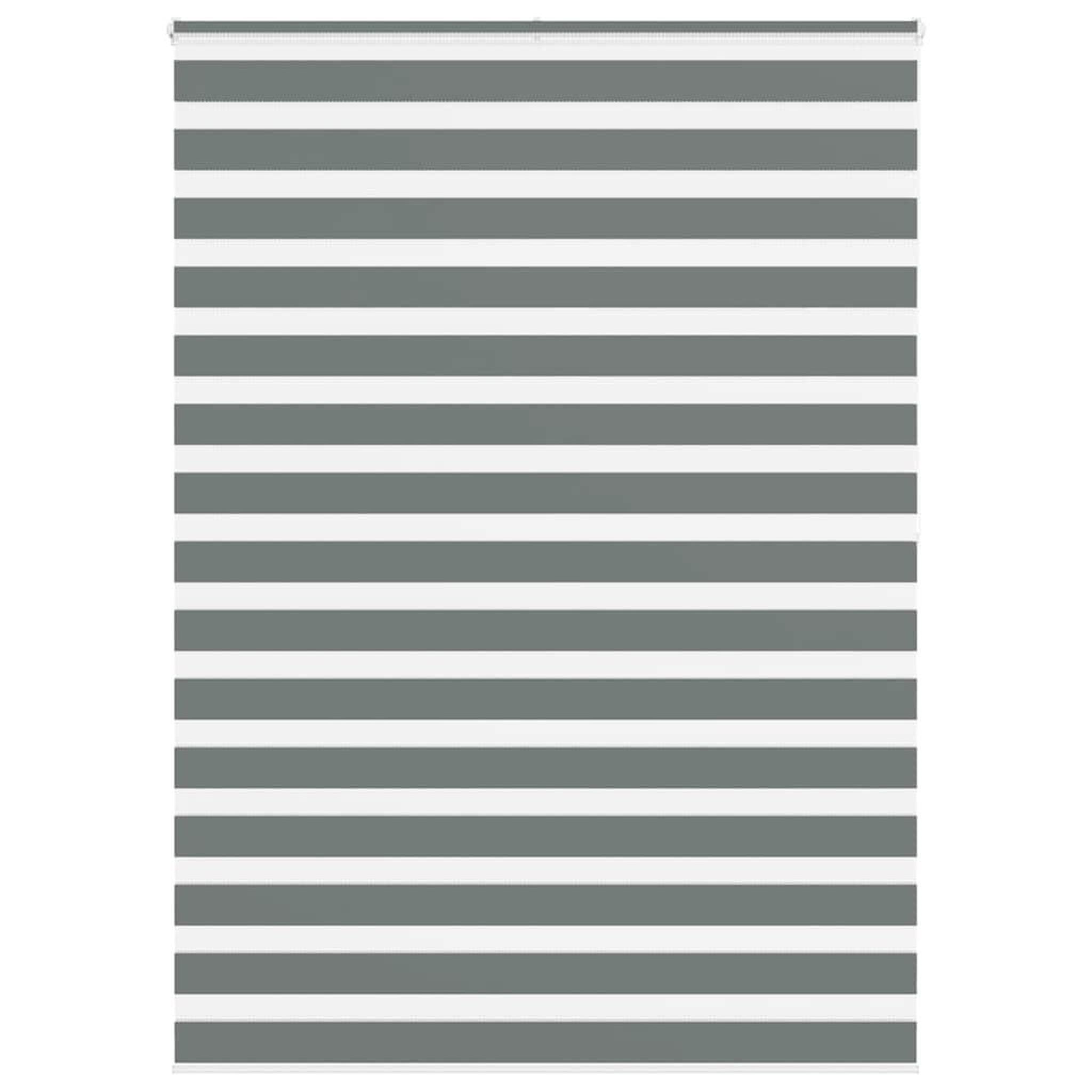 VIDAXL Store zebre gris fonce largeur du tissu 160,9 cm polyester