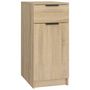 Voir la diapositive 2 : VIDAXL Armoire de bureau Chene sonoma 33,5x50x75 cm Bois d'ingenierie