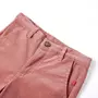 VIDAXL Pantalons pour enfants velours cotele rose ancien 128