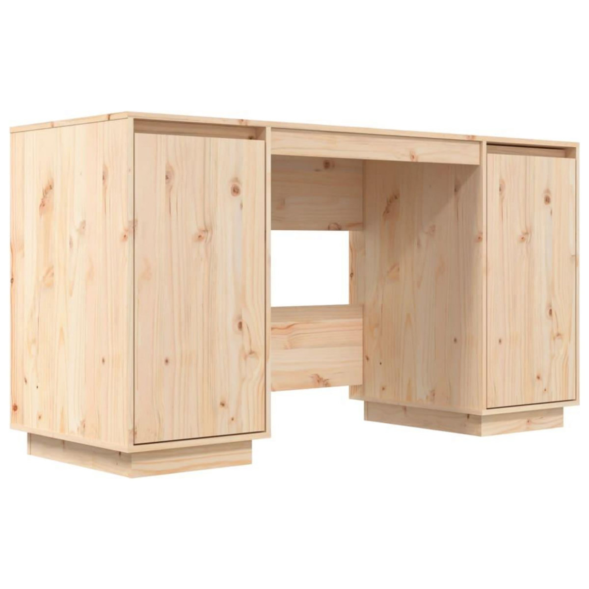 VIDAXL Bureau 140x50x75 cm bois massif de pin