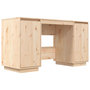 Voir la diapositive 2 : VIDAXL Bureau 140x50x75 cm bois massif de pin