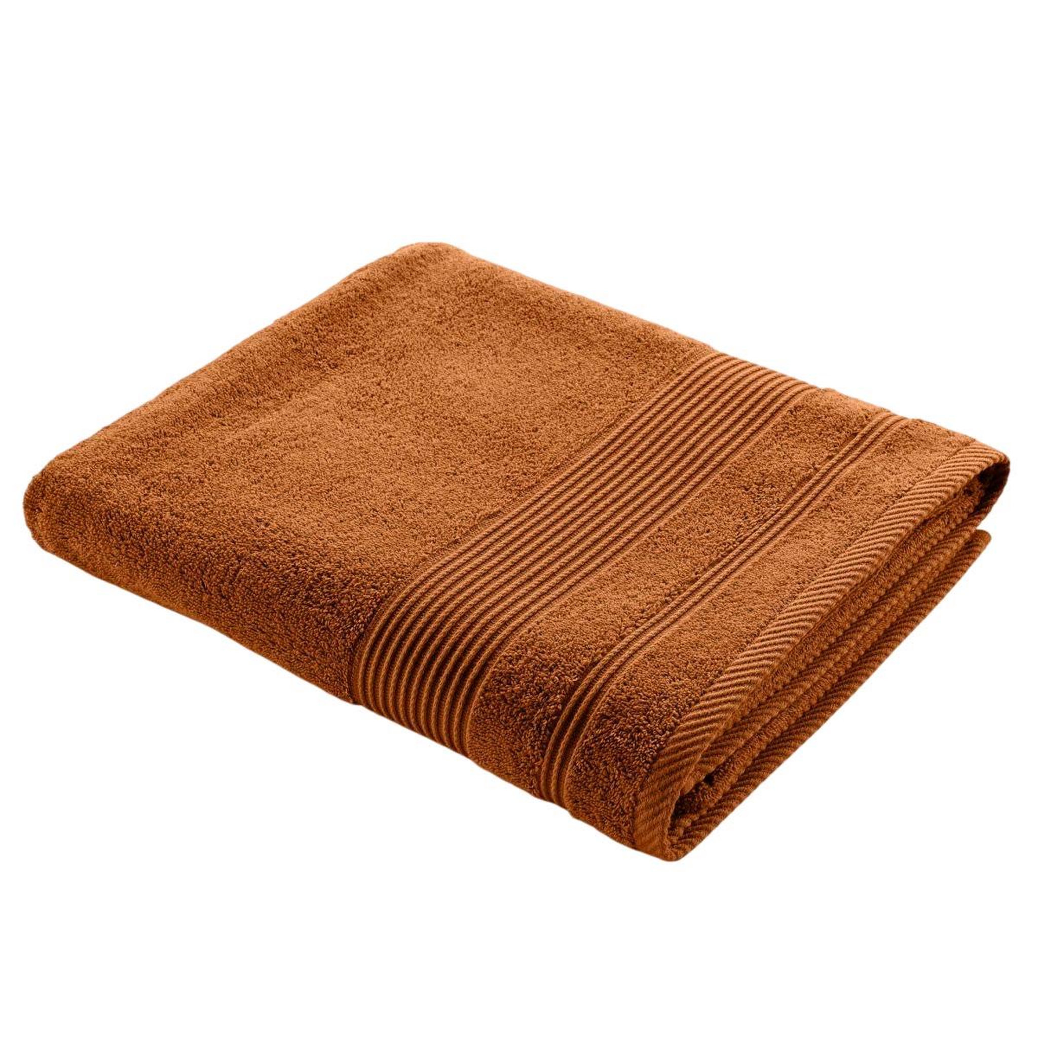 Douceur d'Intérieur Drap de bain  tendresse  90x150cm caramel
