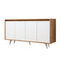 Voir la diapositive 1 : Habitat et Jardin Buffet en bois  Shans  - 140 x 40 x 86 cm - Blanc