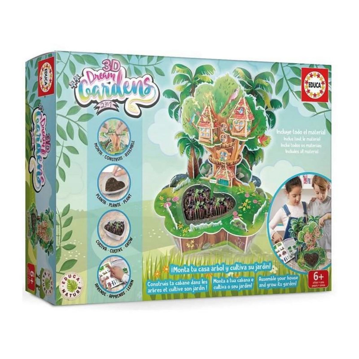 EDUCA 3D DREAM GARDENS 2IN1 - CABANNE SUR L'ARBRE
