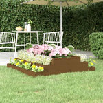 VIDAXL Jardiniere Marron miel 110x110x27 cm Bois massif de pin