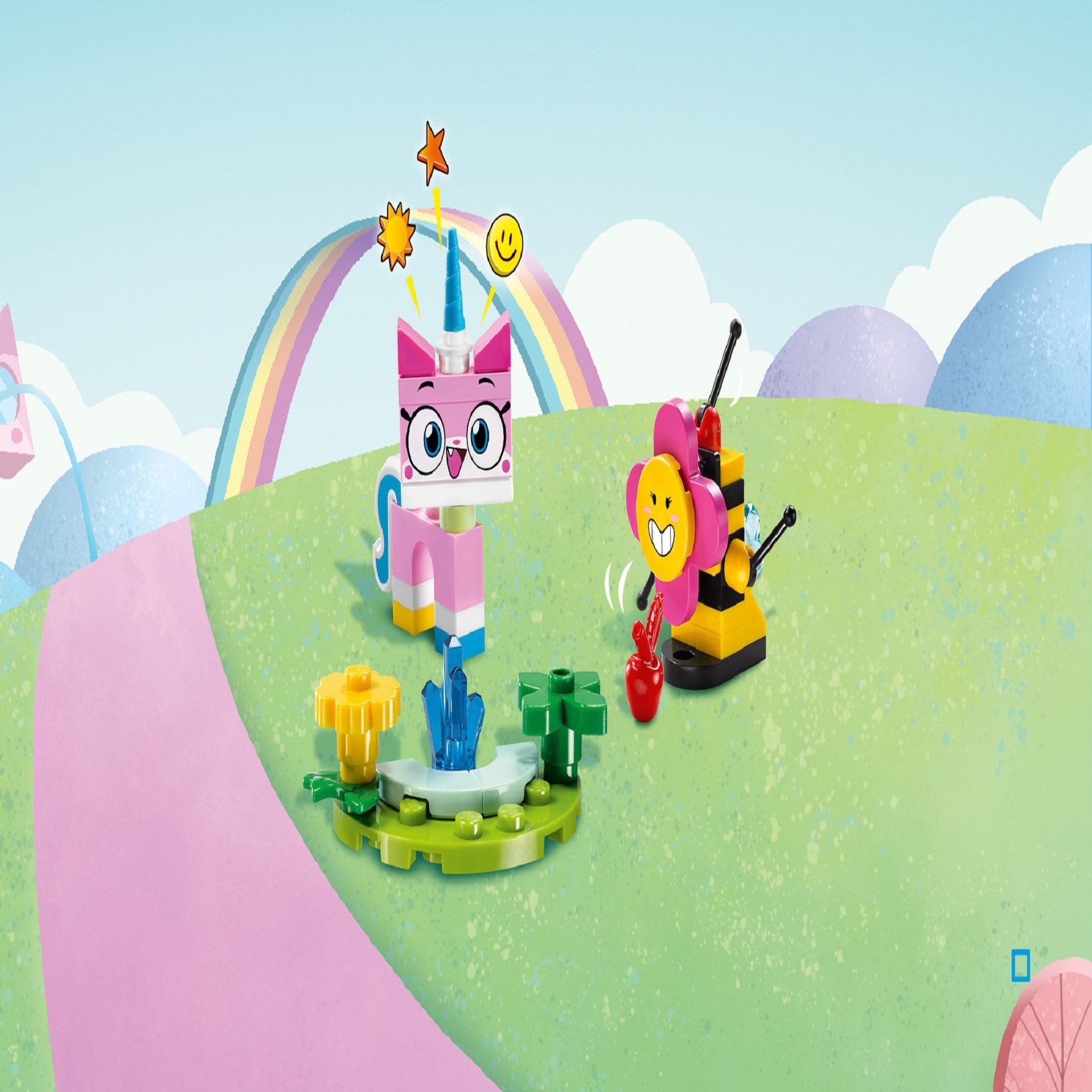 Voir la diapositive 4 : LEGO Unikitty! 41451 - La voiture dans les nuages de Unikitty