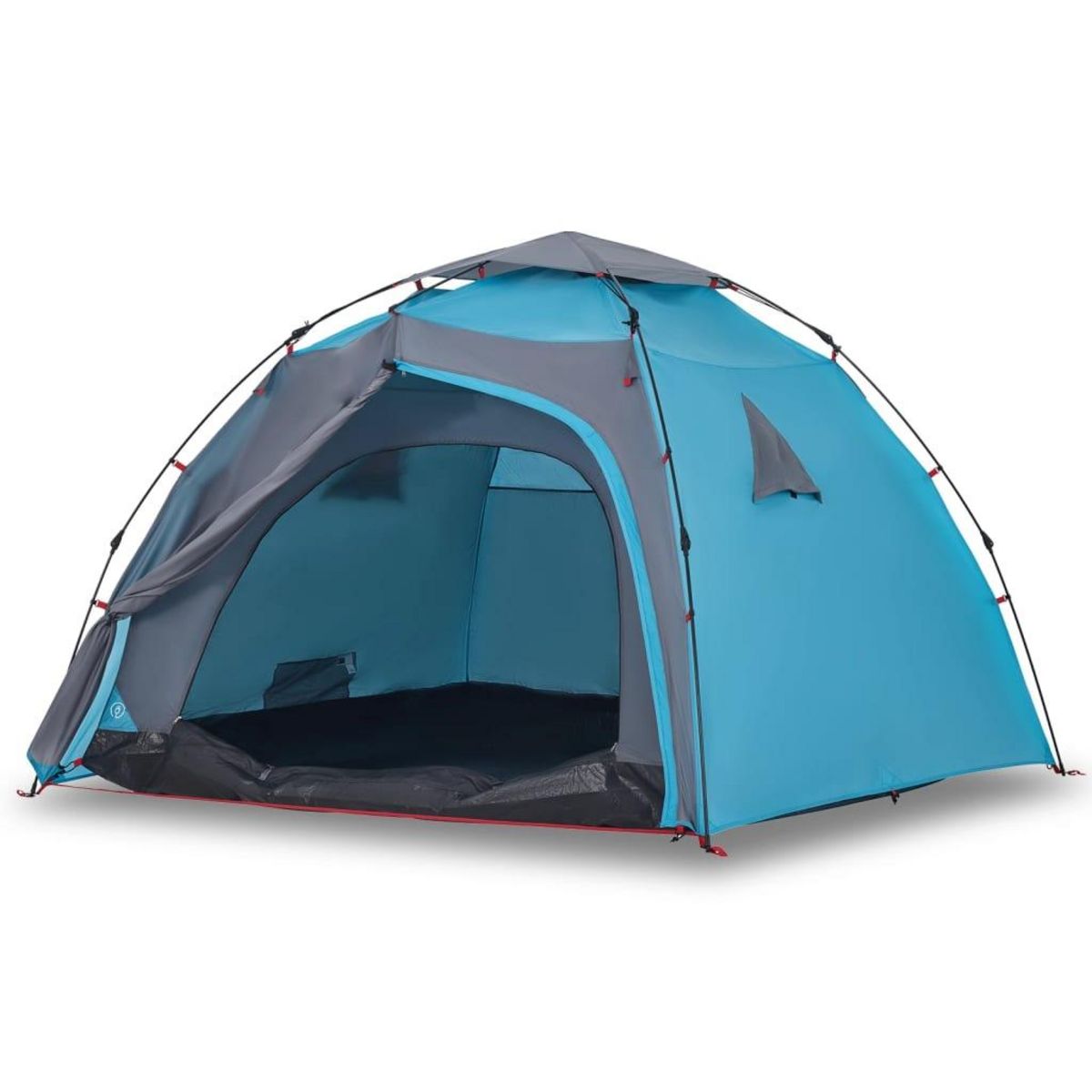 VIDAXL Tente de camping a dome 4 personnes bleu liberation rapide
