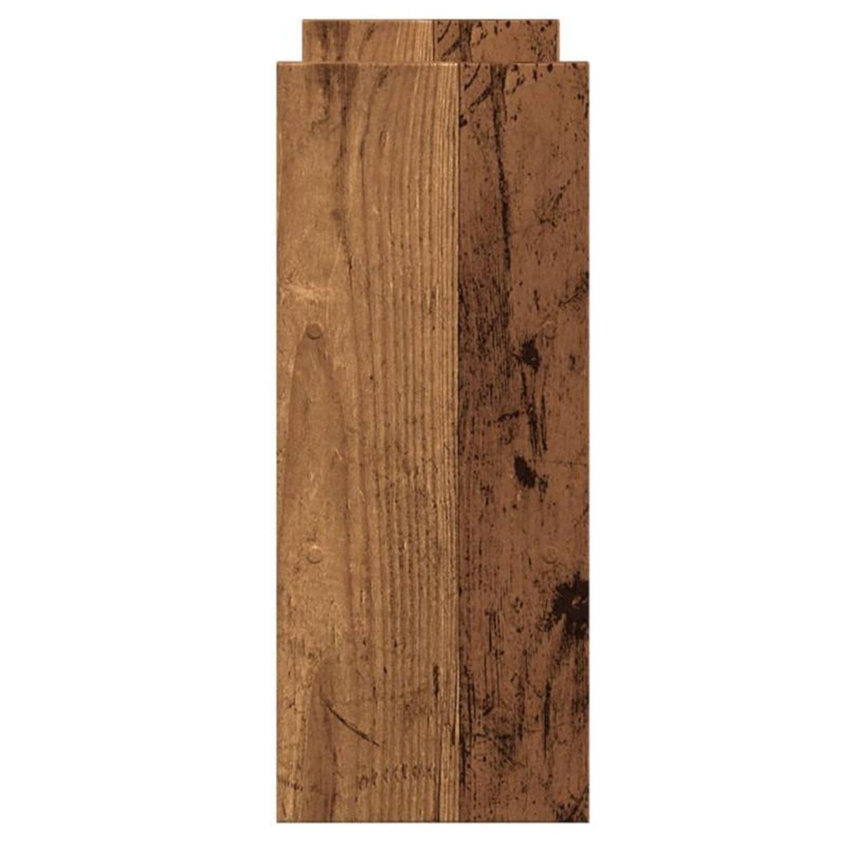 VIDAXL Organisateur de bureau réglable vieux bois bois d ingénierie