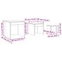 Voir la diapositive 6 : VIDAXL Tables gigognes 3 pcs chene artisanal bois d'ingenierie