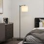 Voir la diapositive 2 : HOMCOM Lampadaire dimmable H.60 cm 2 températures de couleur timer 60 min télécommande noir blanc