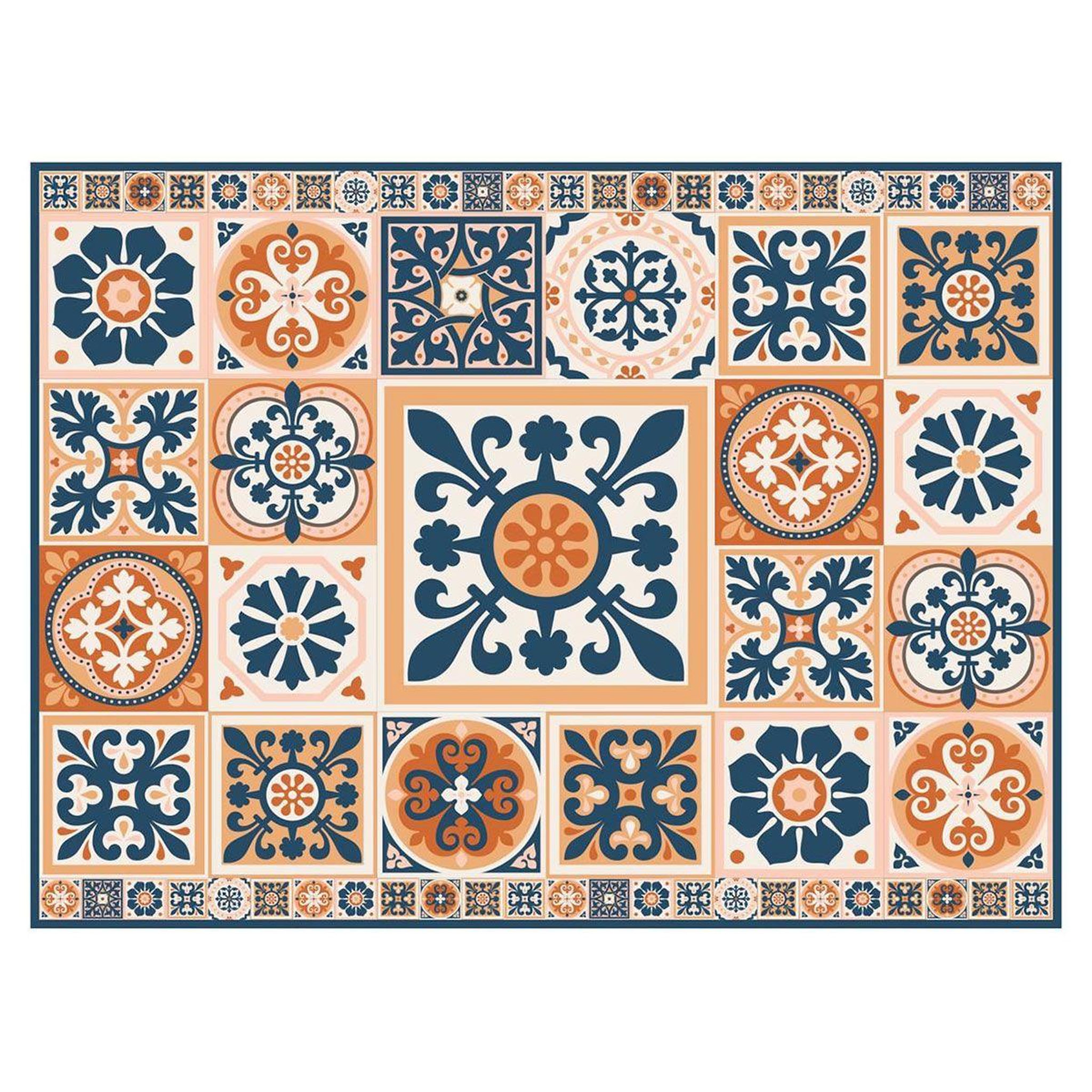 The Home Deco Factory Set de Table  Carreaux de Ciment  30x40cm Beige