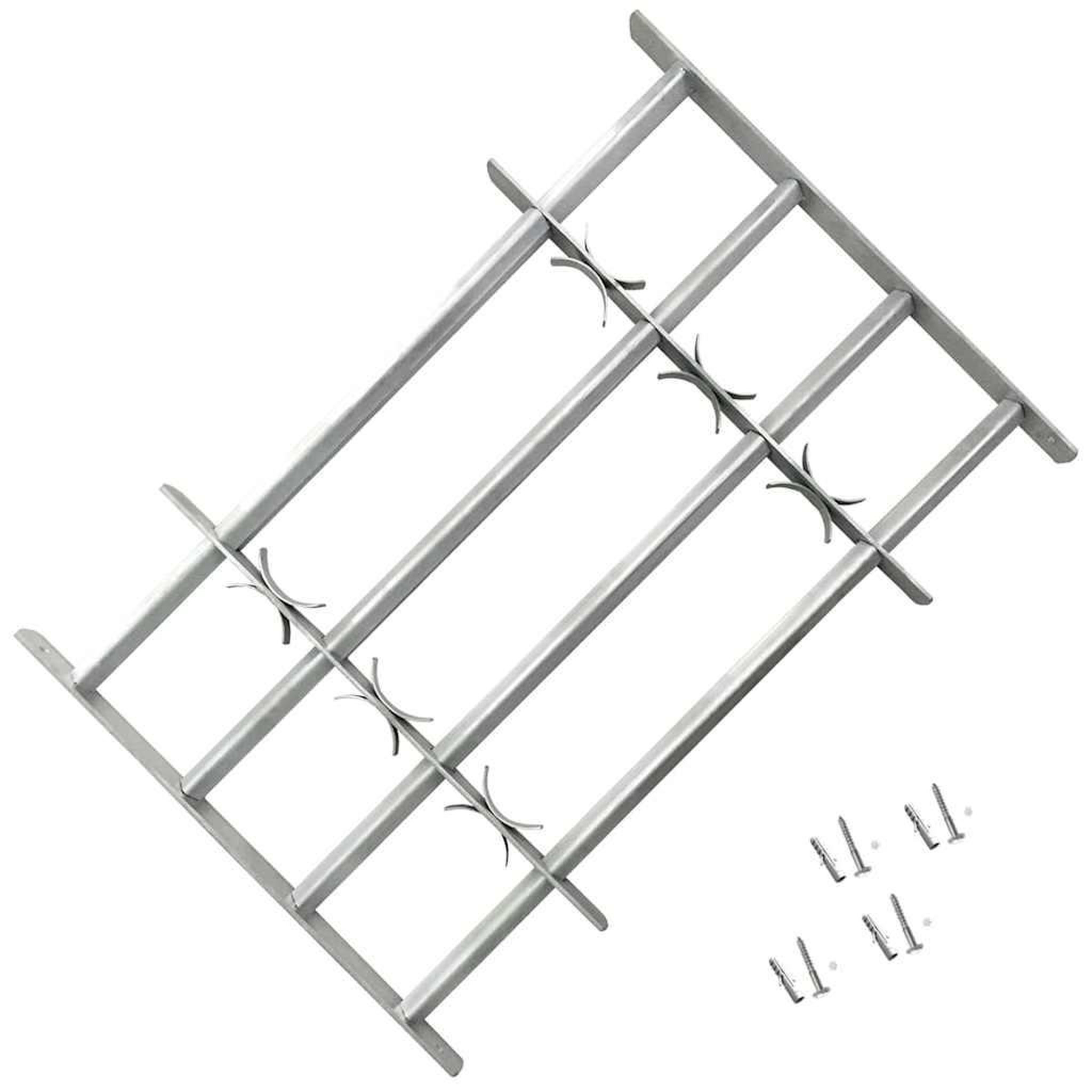 Voir la diapositive 2 : VIDAXL Grilles reglables de securite de fenetres 2 pcs 1000-1500 mm