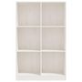 Voir la diapositive 5 : VIDAXL Bibliotheque Blanc 70x33x110 cm Bois de pin massif