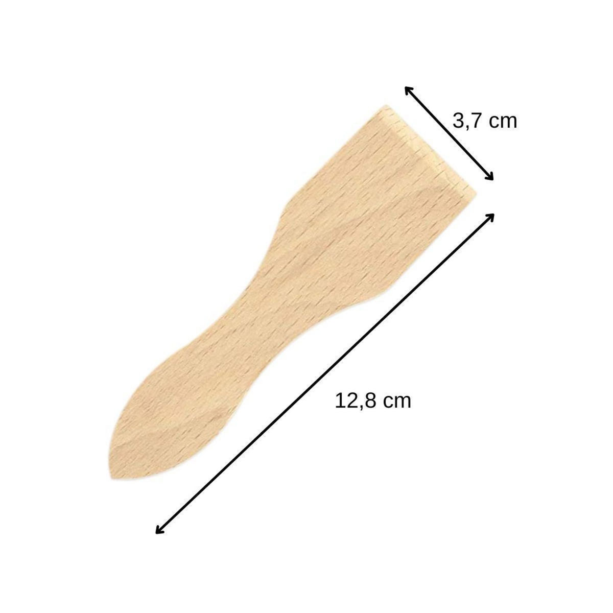 Fackelmann Lot de 12 spatules à raclette en bois FSC 13 cm Fackelmann