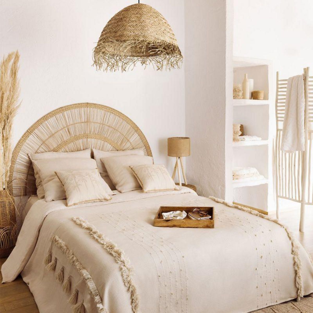  Lot de 2 Paniers Déco  Seav  25cm Beige