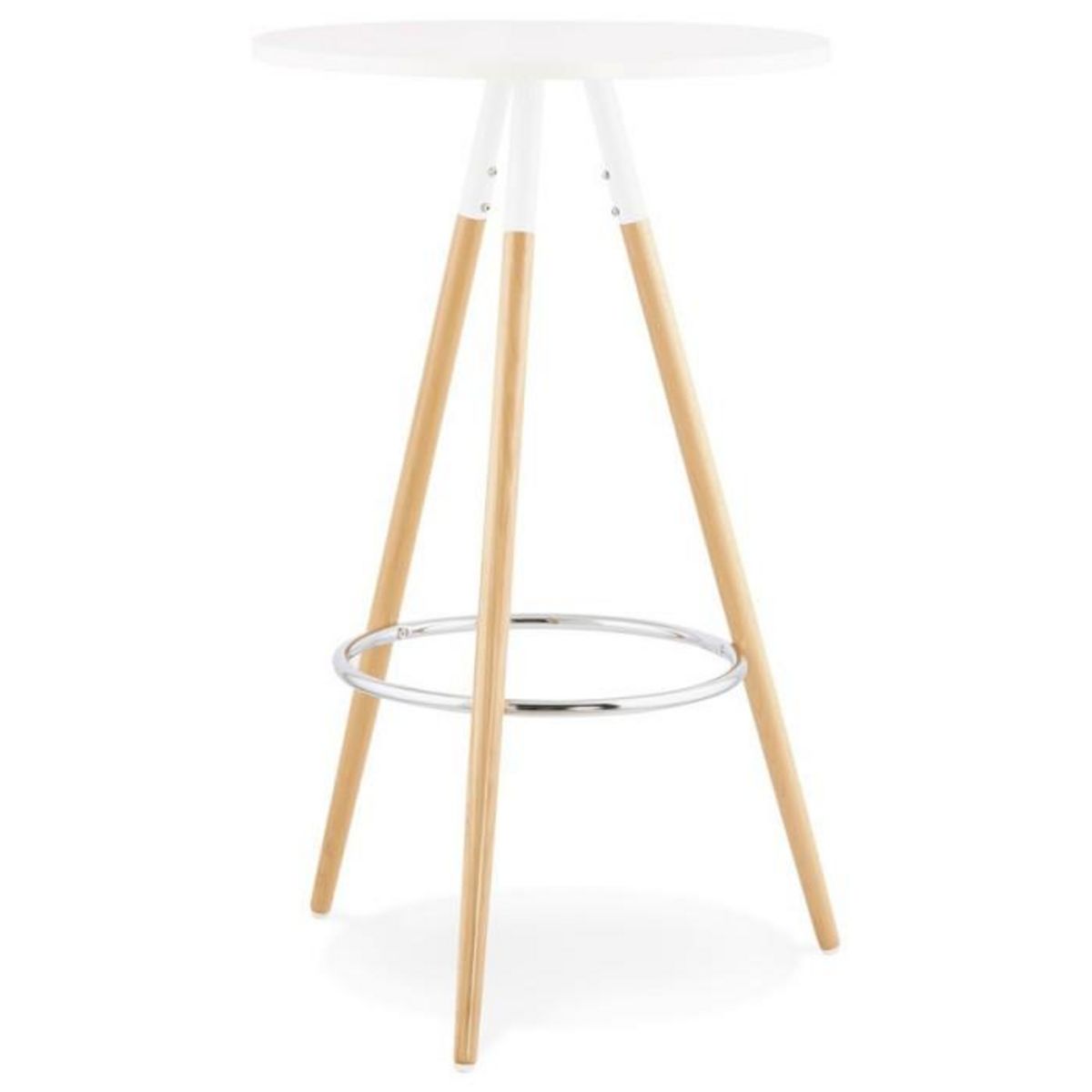 Paris Prix Table de Bar  Uzak  101cm Blanc