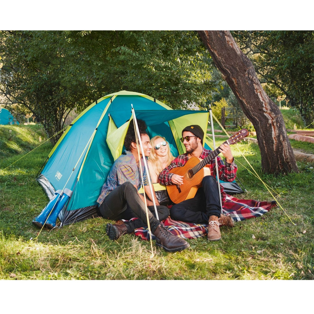 BESTWAY Tente de camping 3 places Cool Ground 3 Pavillo&trade; 210 x 210 x 120 cm