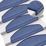 Voir la diapositive 5 : VIDAXL Tapis d'escalier 30 pcs bleu 65x24x4 cm