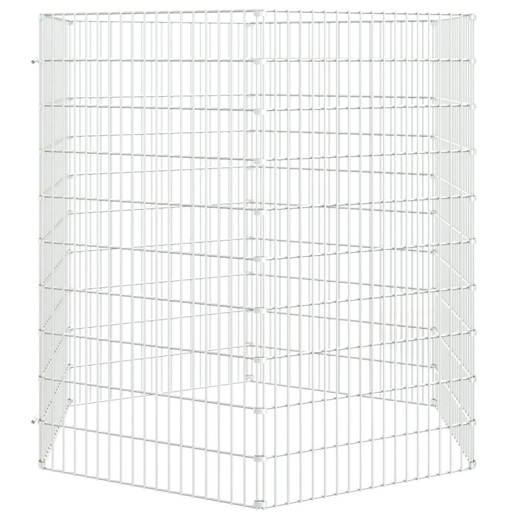 Voir la diapositive 3 : VIDAXL Enclos d'animaux en liberte 6 panneaux 54x100 cm fer galvanise