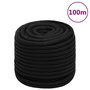 Voir la diapositive 1 : VIDAXL Corde de travail Noir 16 mm 100 m Polyester