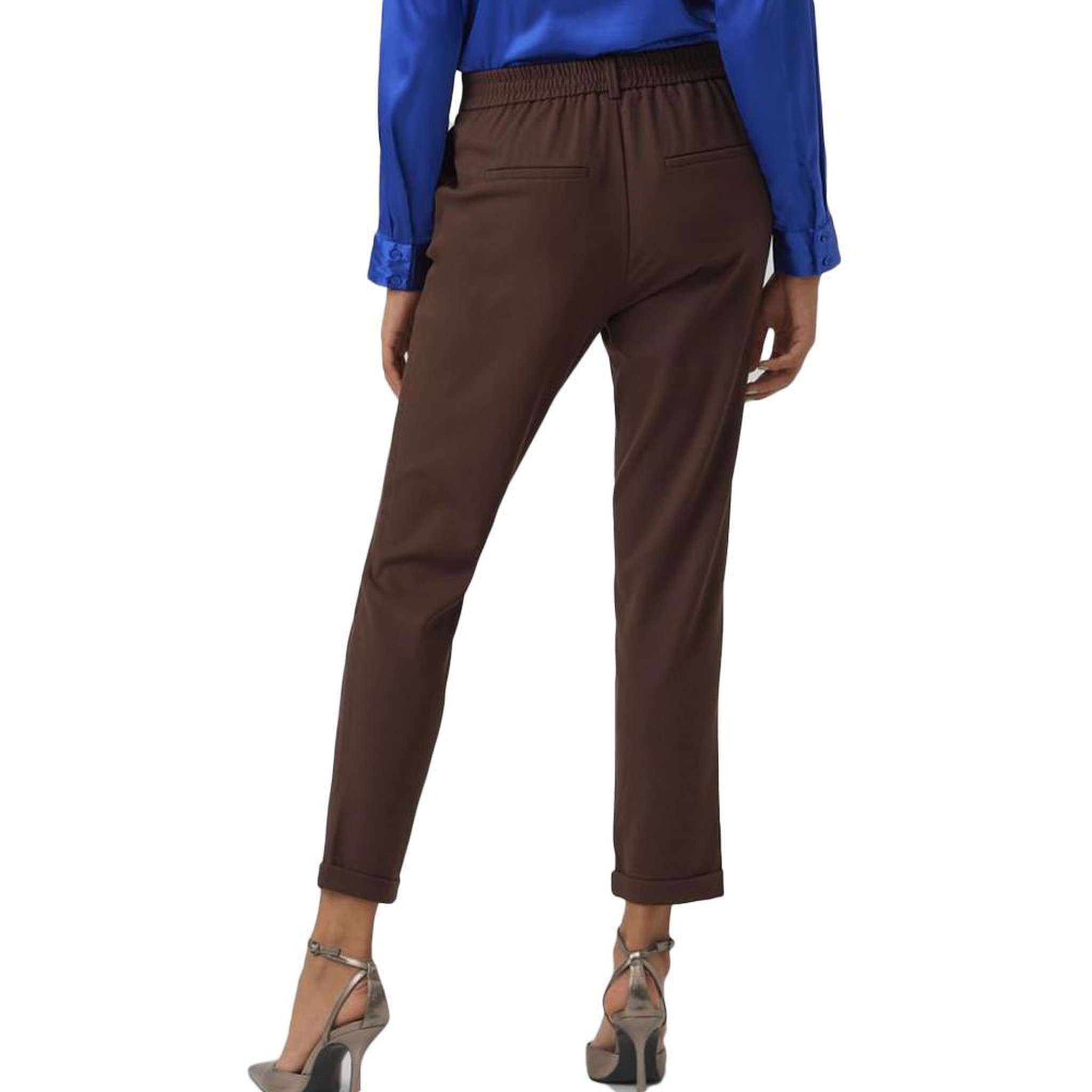 Voir la diapositive 2 : Vero Moda Pantalon en toile Marron Femme Vero Moda Maya