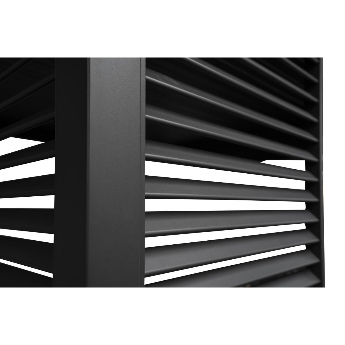 OMBREA Panneau brise-vue 1m anthracite Aluminium pour pergola bioclimatique OMBREA®