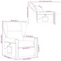 Voir la diapositive 6 : VIDAXL Fauteuil de massage inclinable Taupe Tissu