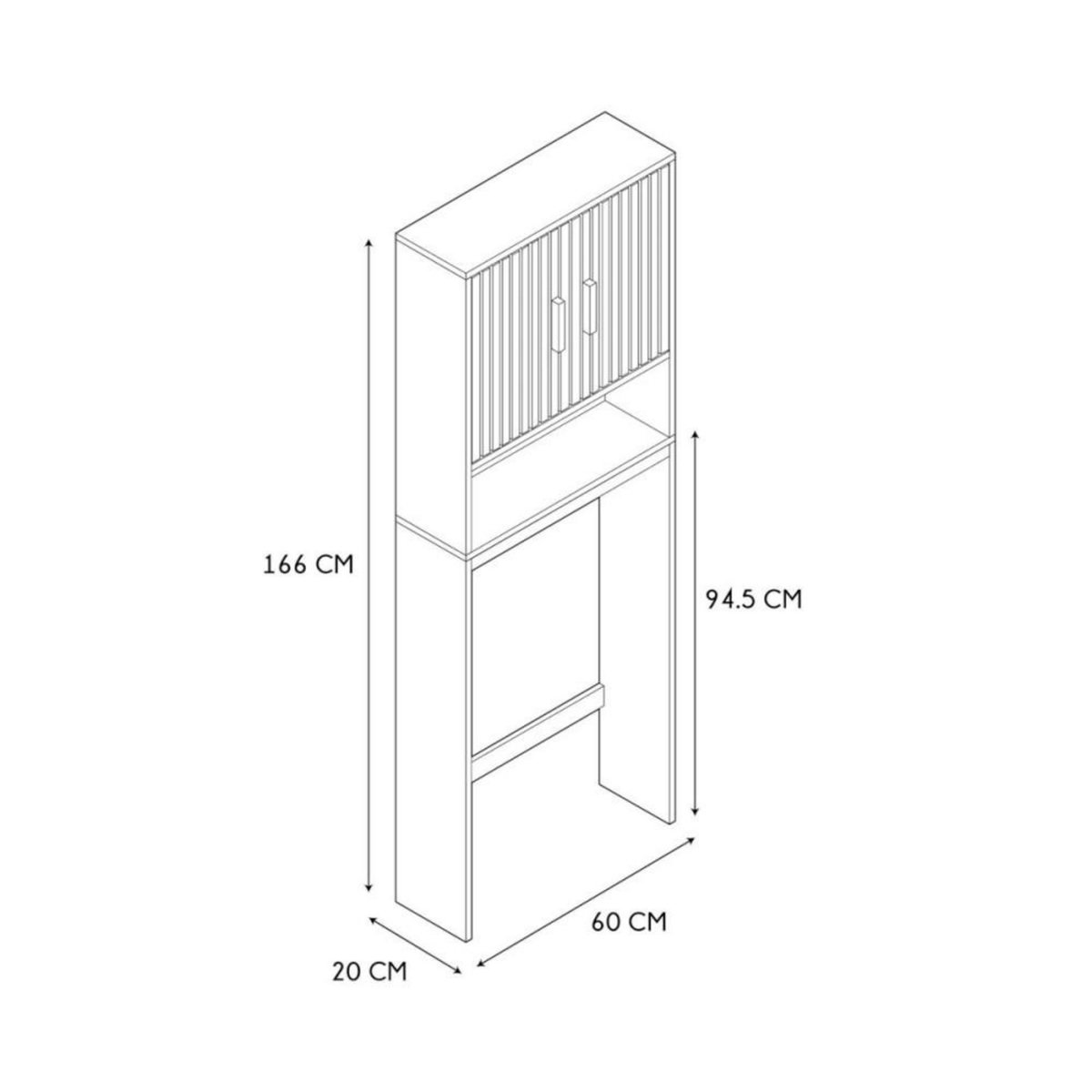 The Home Deco Factory Meuble de WC KLAUS