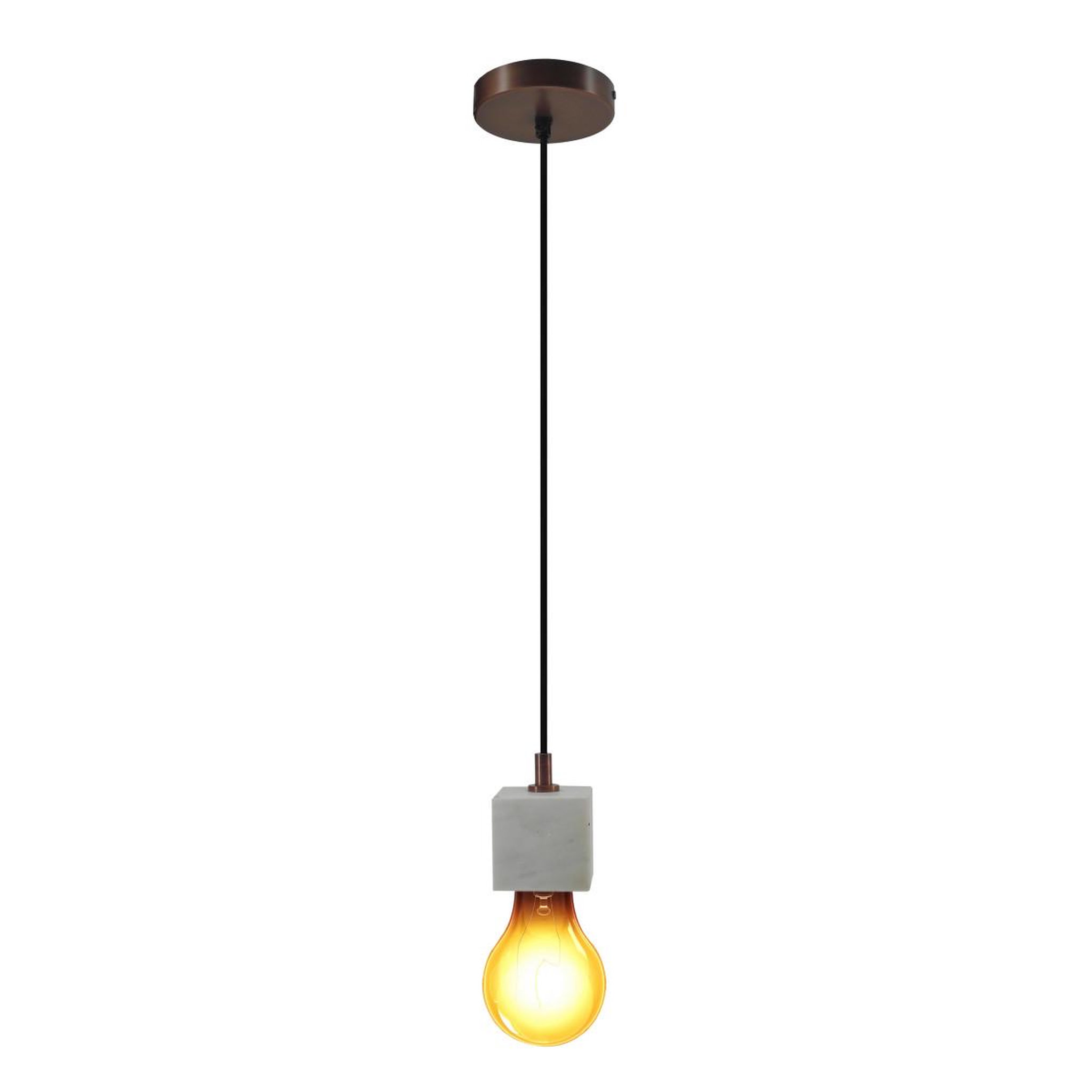 Paris Prix Lampe Suspension en Marbre  Sigma III  11cm Blanc