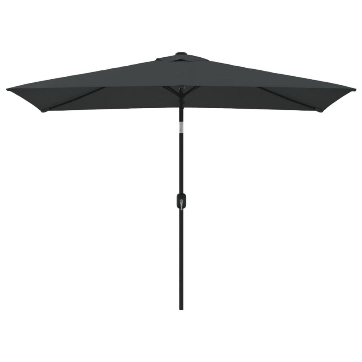 VIDAXL Parasol d'exterieur avec mat en metal 300x200 cm anthracite