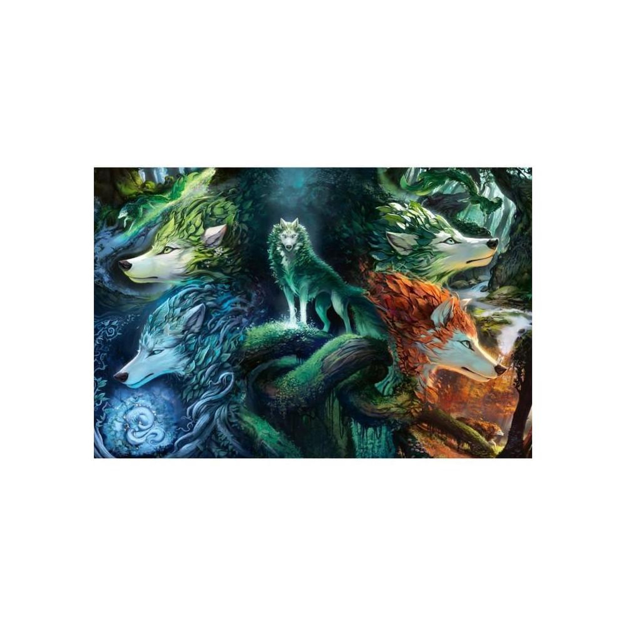Voir la diapositive 3 : RAVENSBURGER Puzzle 7000 pièces - Loup - Titre non définitif