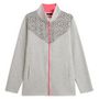 Voir la diapositive 3 : IN EXTENSO Sweat de sport zippé gris chiné femme