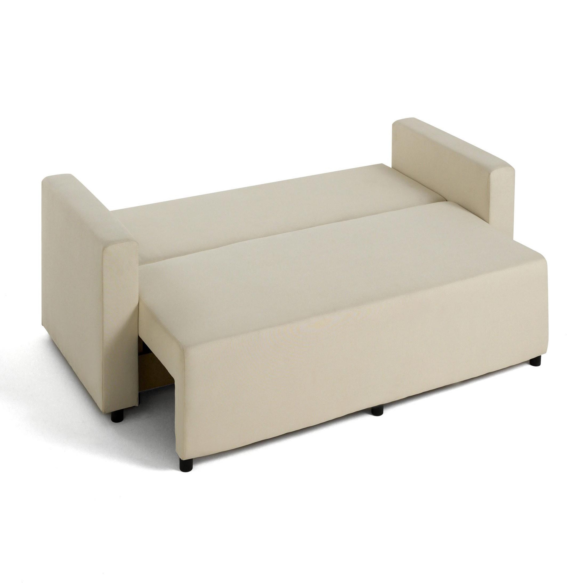 Voir la diapositive 2 : BEST MOBILIER Regala - canapé 3 places - convertible avec coffre - en tissu