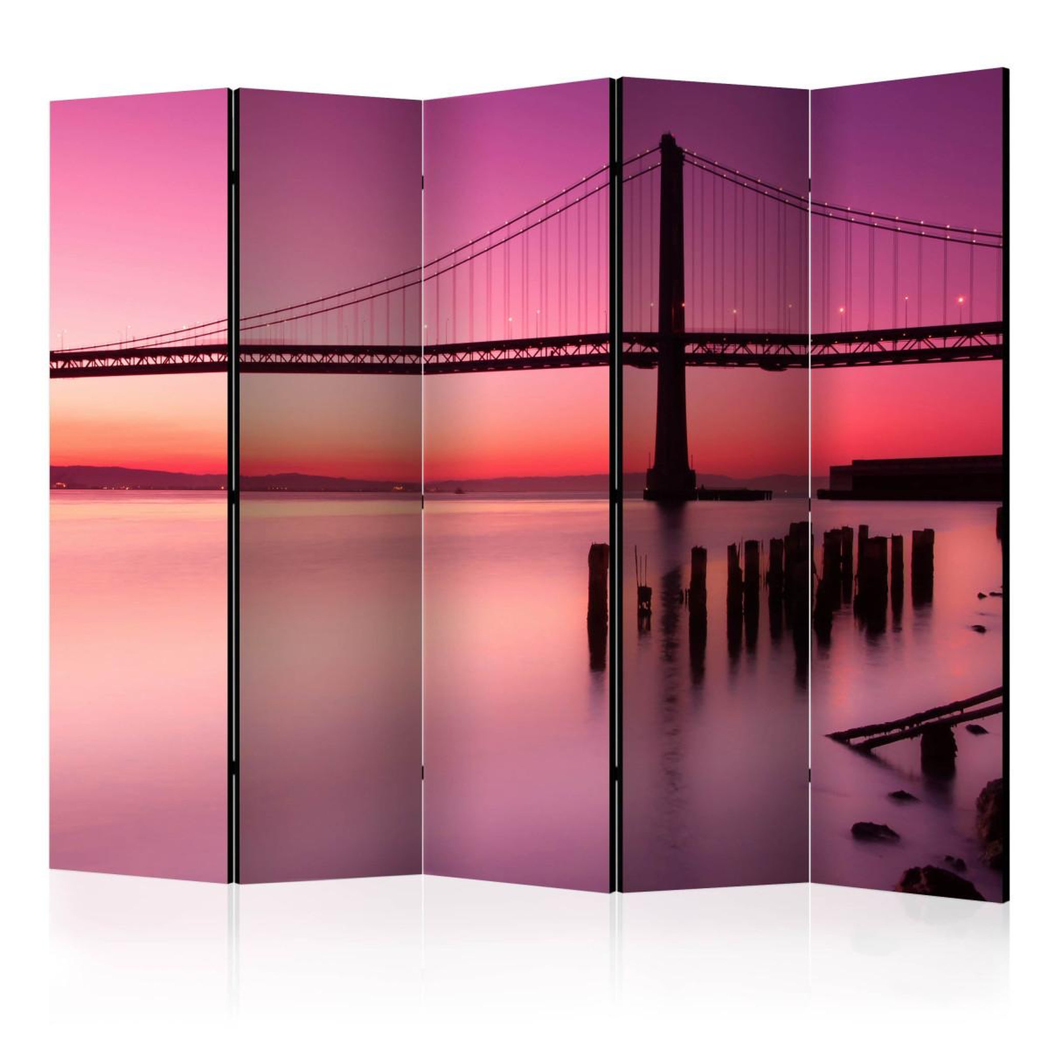 Paris Prix Paravent 5 volets  purple evening  172x225cm