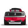 Voir la diapositive 2 : Baghera Véhicule Jouet - Ford Mustang Rouge