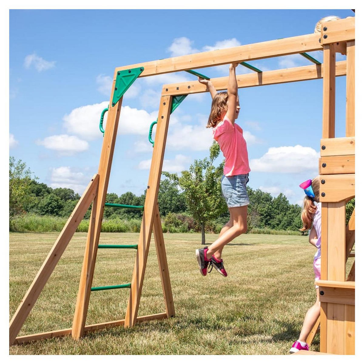 Backyard Discovery Portique Montpelier toboggan + escalade