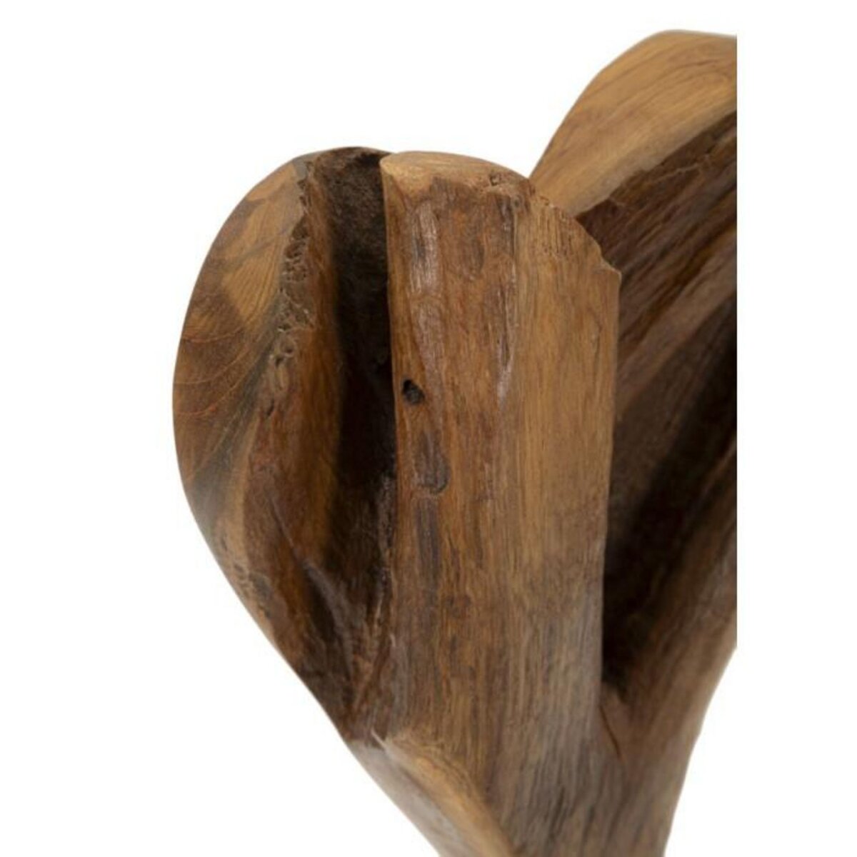 Paris Prix Objet Déco en Teck  Cœur  35cm Naturel