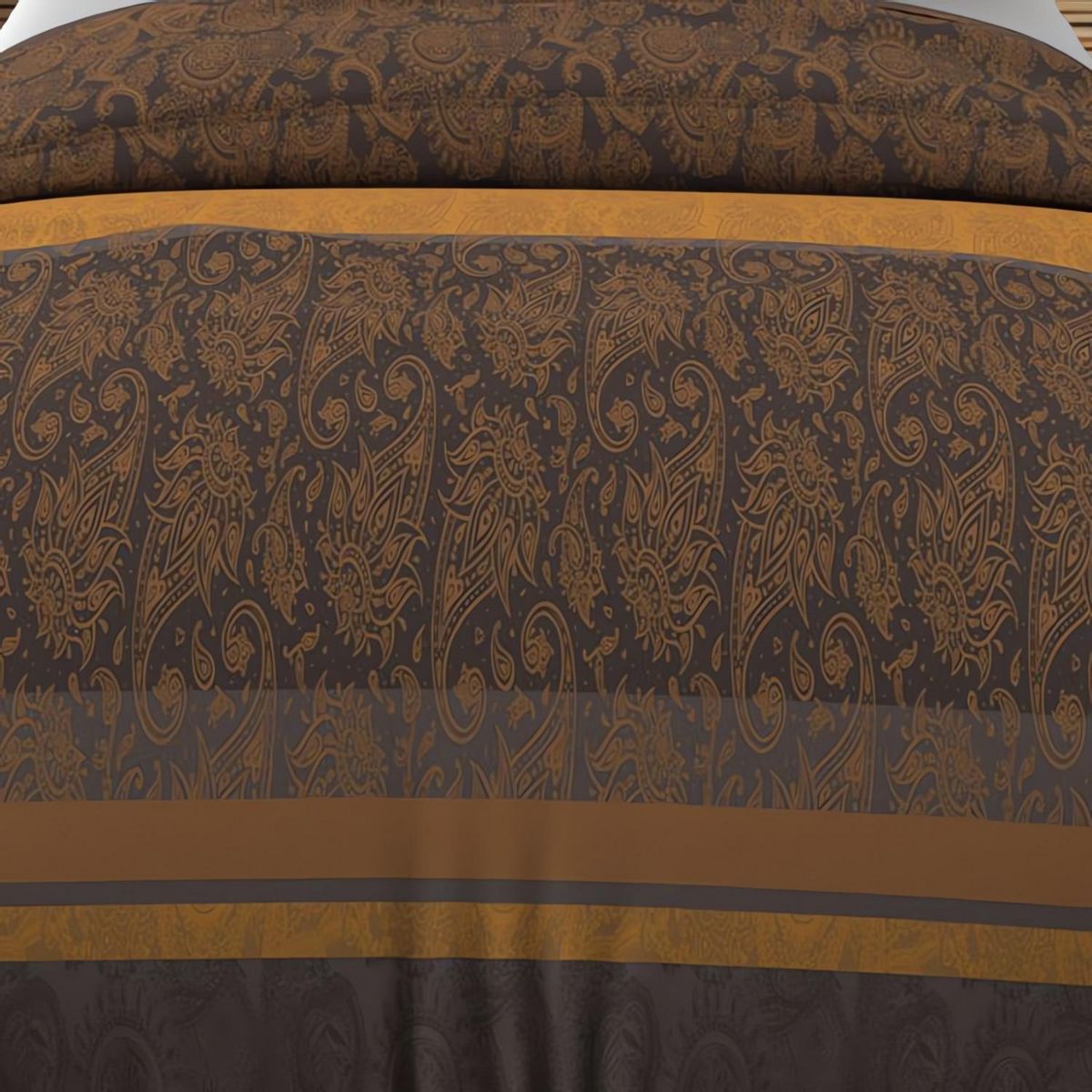 SOLEIL D'OCRE Parure housse de couette coton 57 fils CACHEMIRE, par Soleil d'Ocre